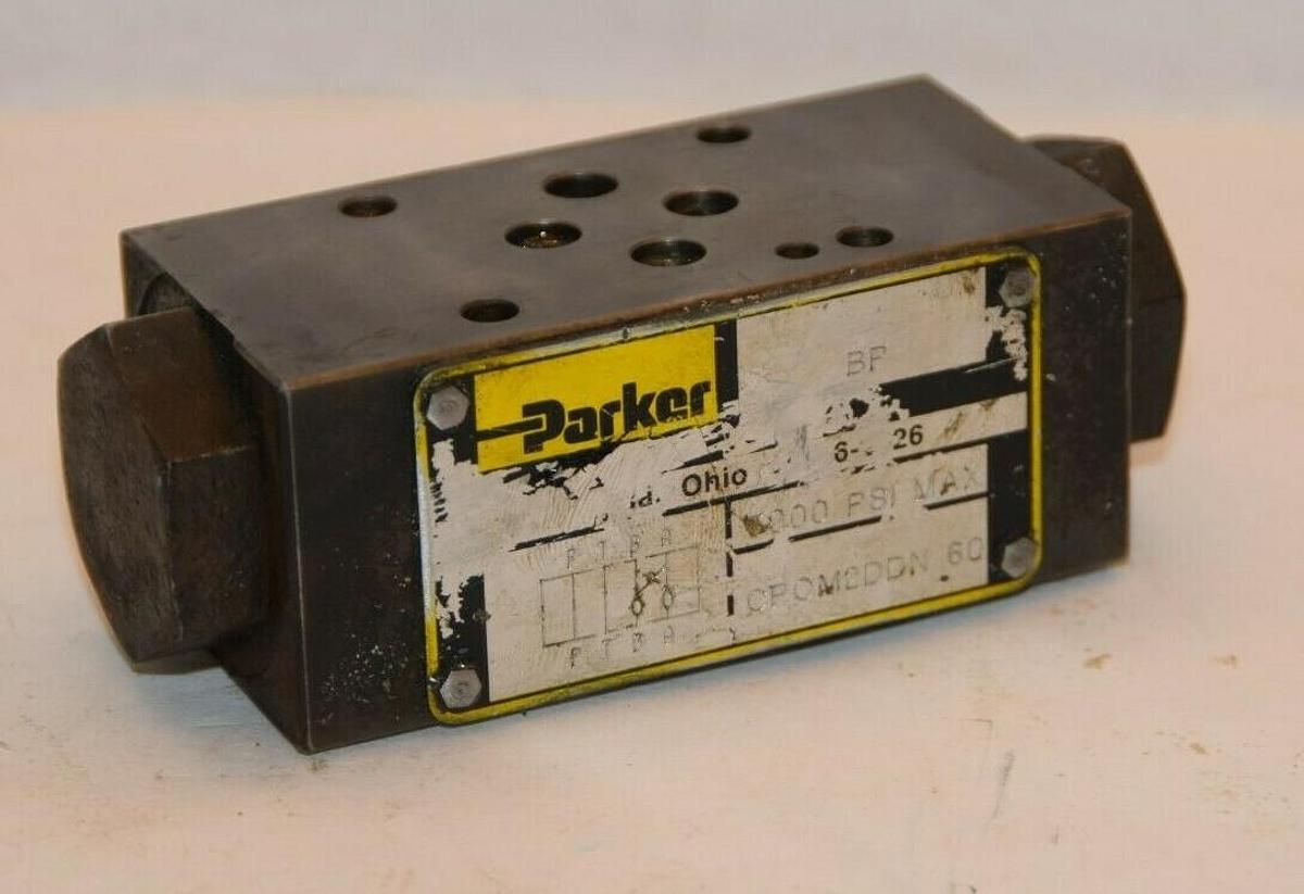 Used PARKER CPOM2DDN60 5000psi Hydraulic Valve