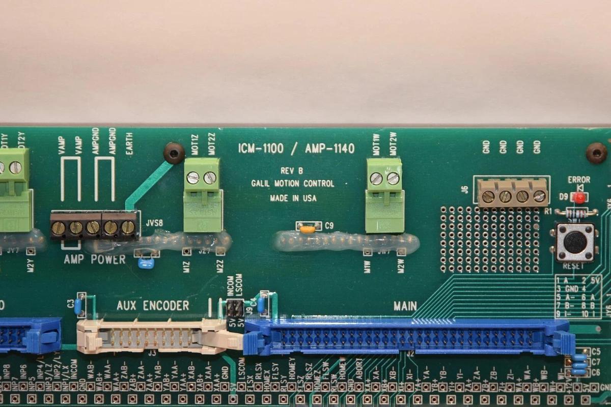 Used GALIL MOTION CONTROL ICM-1100 / AMP-1140 Rev B Control System USA