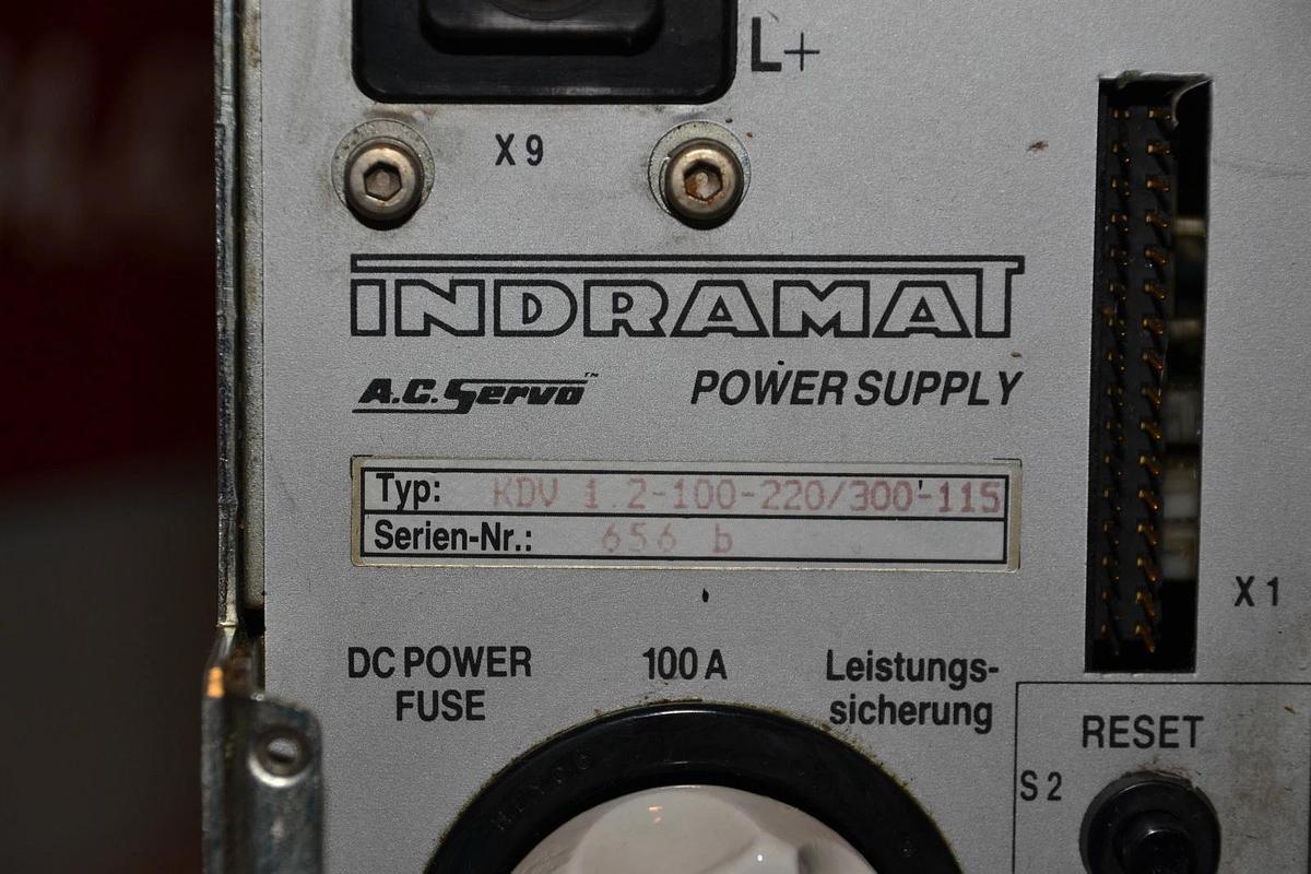 Used INDRAMAT AC SERVO POWER SUPPLY KDV 1.2-100-220/300-115 1.2 100 220 300 115