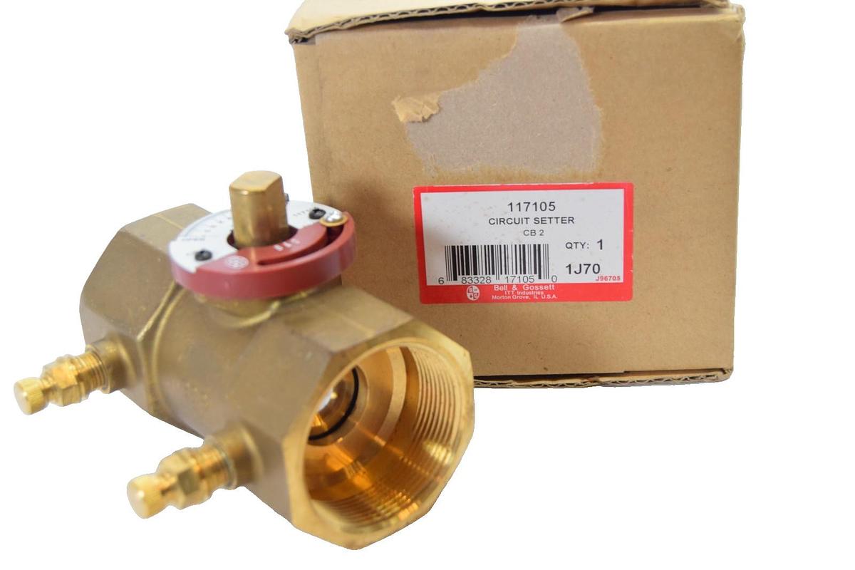 Bell & Gossett 2" Circuit Setter Balance Valve CB-2 CB2 117105  (New)