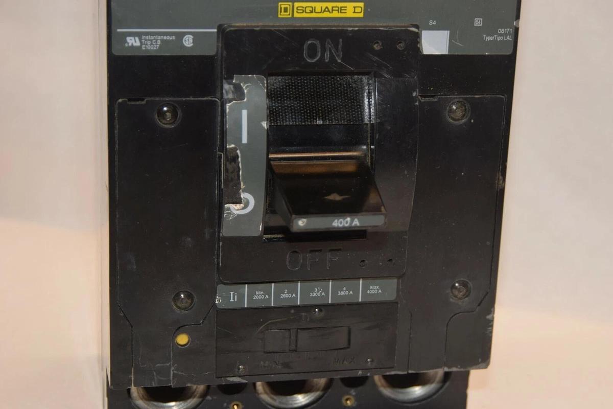 Used SQUARE D LHL3640036M 400A 400 Amp 400 A 600V Circuit Breaker *Missing Lugs*