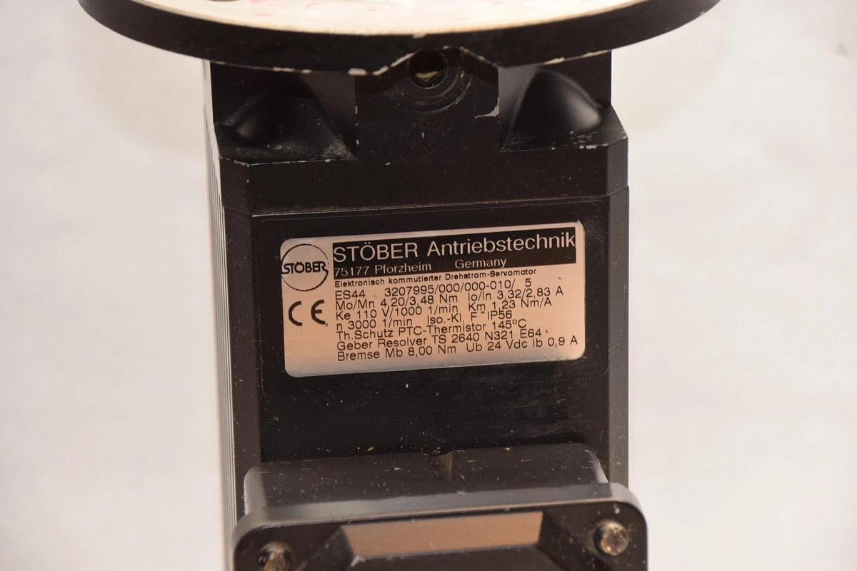 Used STOBER Stöber  ES44 3207995/000/000-010/5 300rpm 1.23Nm Servo Motor