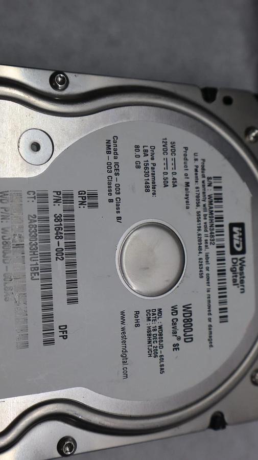 Used (Lot of 10) HDD Hard Drive Big Large Lot - 8 SATA and 2 MOLEX 500gb 160gb 80gb