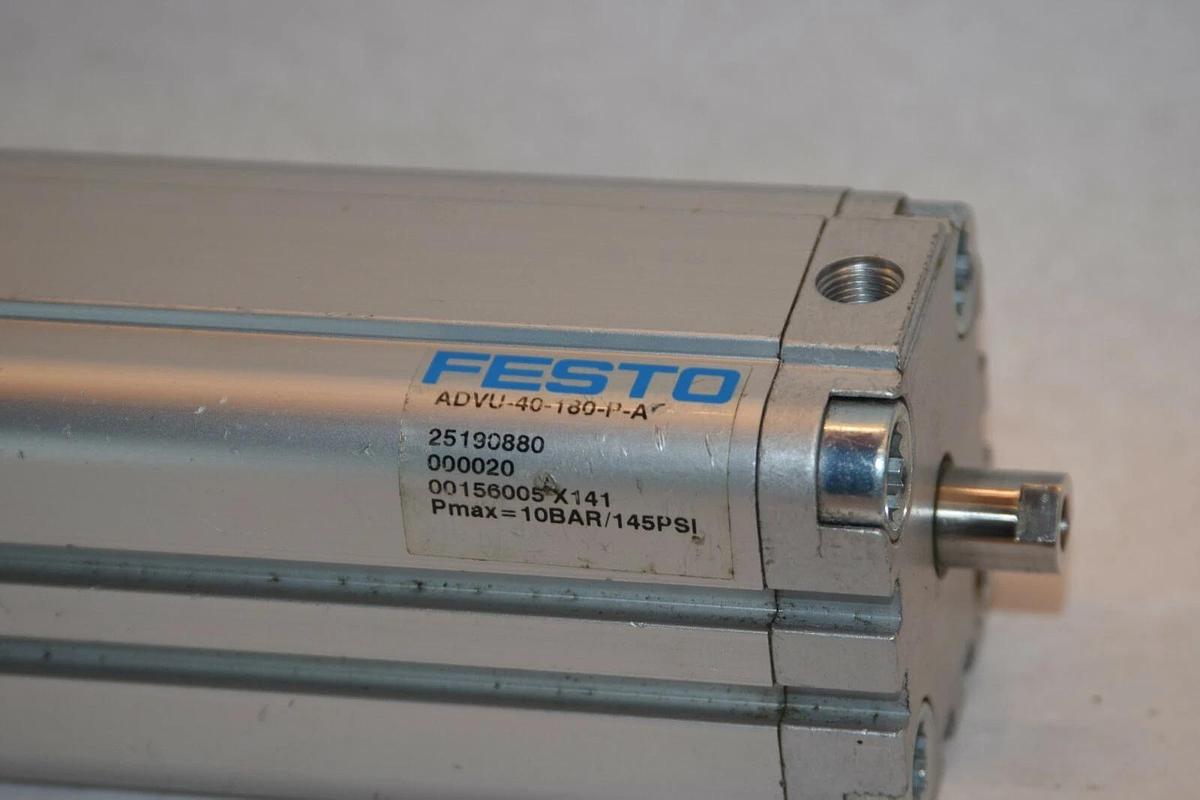 Used FESTO Compact Pneumatic Cylinder ADVU-40-180-P-A