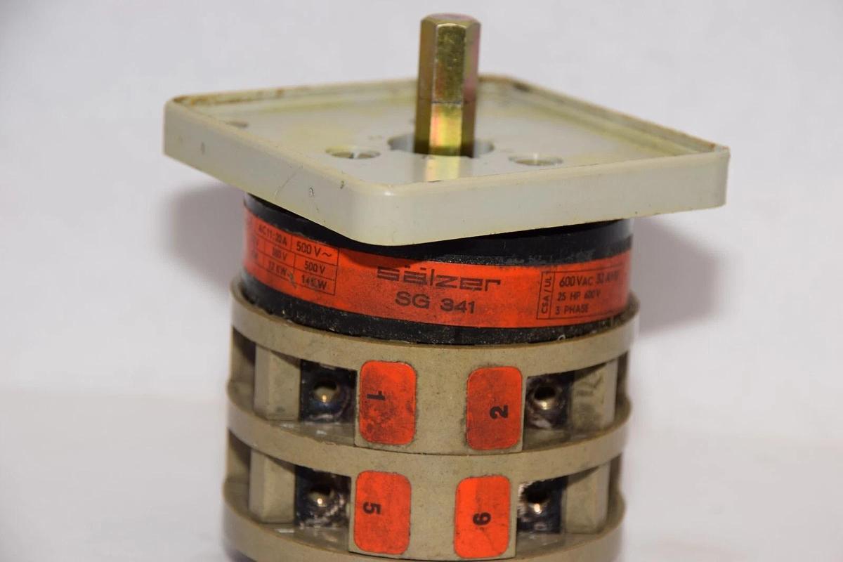 Used SALZER SG 341 , SG341 600Vac 32A 3Ph Switch