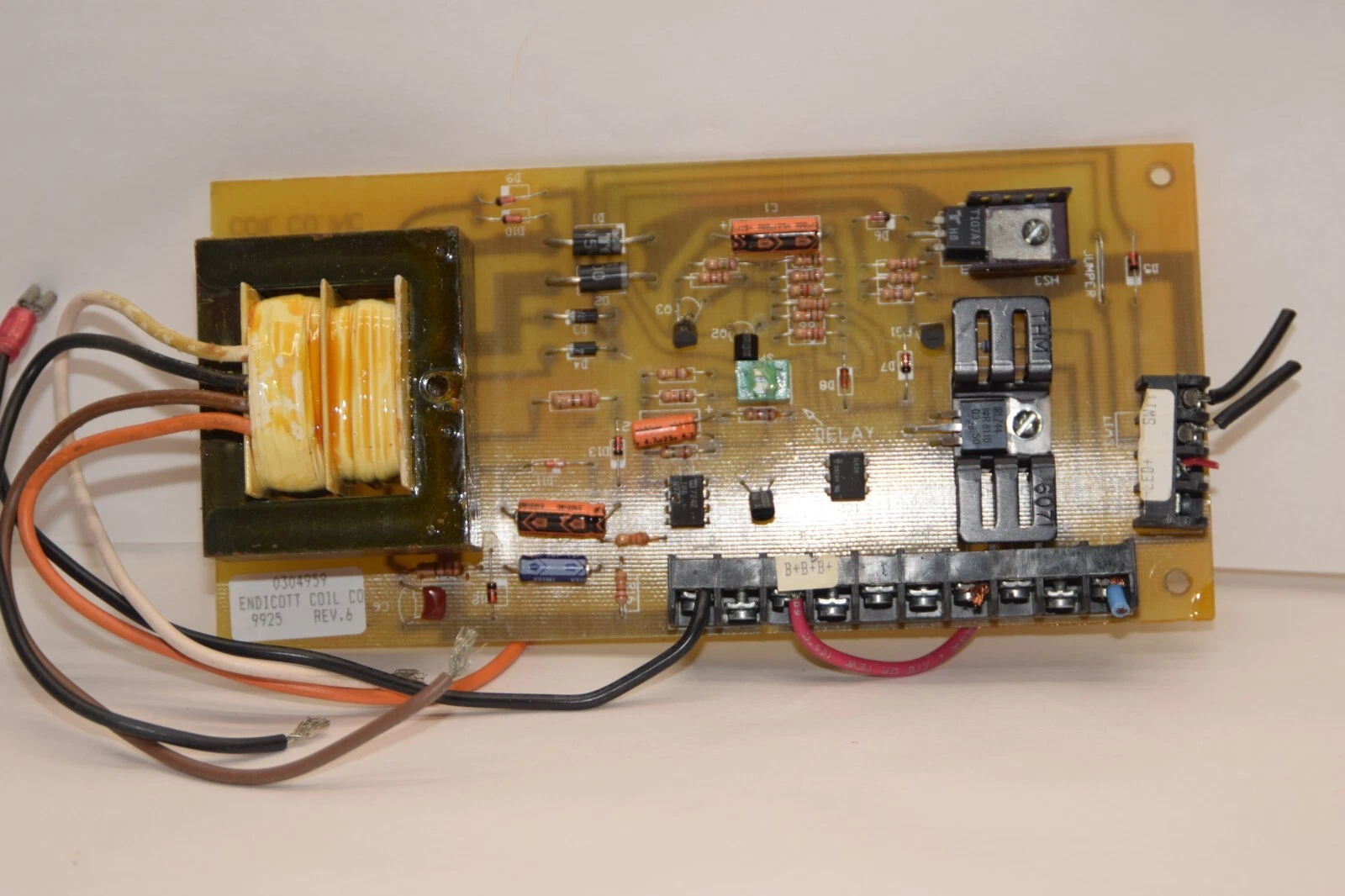 Used ENDICOTT COIL COMPANY INC. 10-01050 Rev E 0304959 Rev 6 Power Supply Board