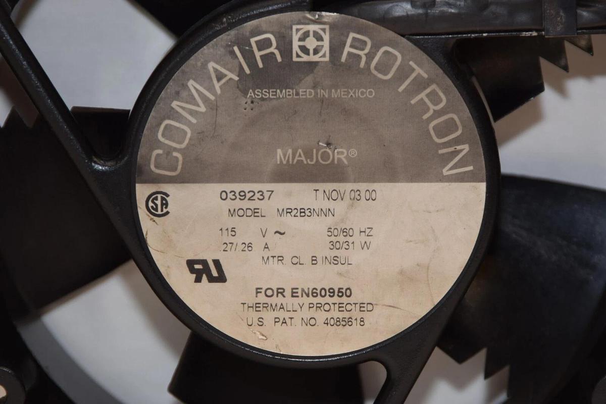 Used COMAIR ROTRON MR2B3NNN 115V .27/.26A 30/31W 50/60Hz Major Axial Fan