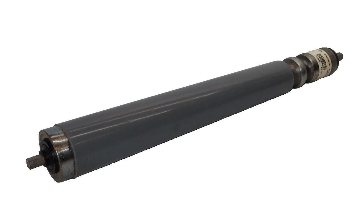 118480 , 20TTPRBGCTDZAX 17" Tapered Round Groove Conveyor Roller 7/16" Hex (New)