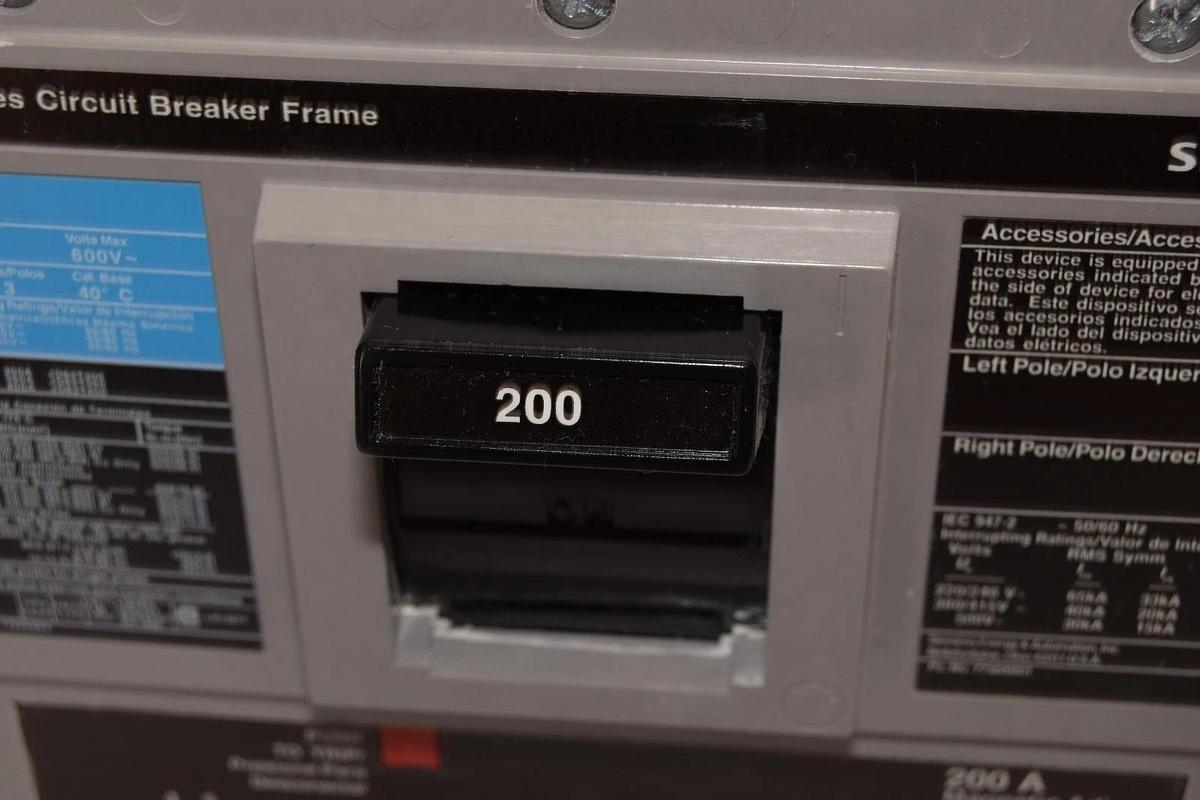 Siemens Sentron ITE Breaker 200a JD63B200L 200 Amp JD63F400 JD6-A 3p NEW