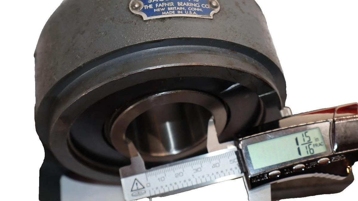 Refurbished Fafnir Pillow Block Bearing 1-15/16" 2-Bolt AODD SA0DD T-6108D