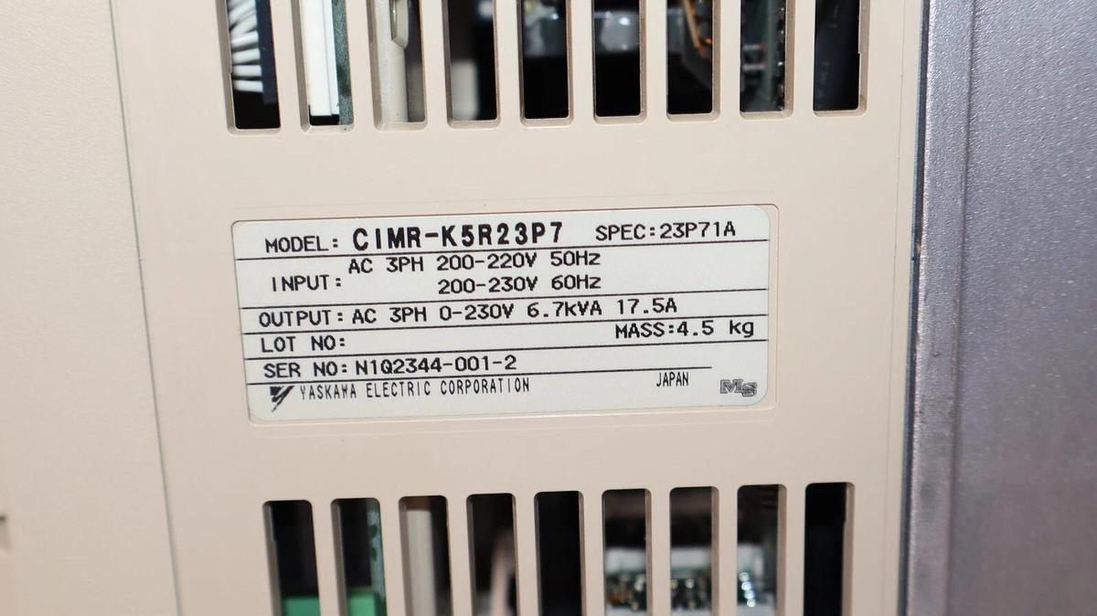 Used YASKAWA CIMR-K5R23P7 Varispeed 616G5 200V 3.7kW 3PH AC Drive