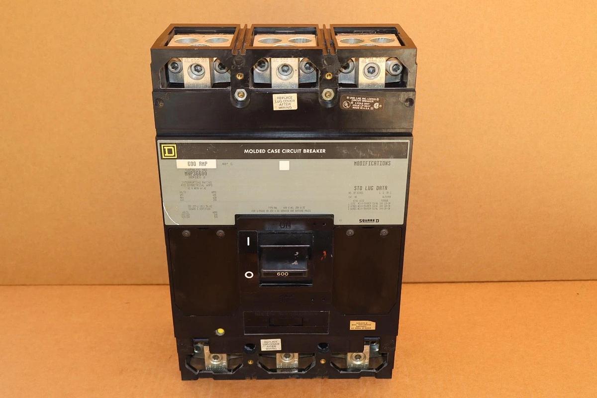 Square D Ciruit Breaker 600A MHP36600 600 Amp Ser. 2 3p 600v REFURB