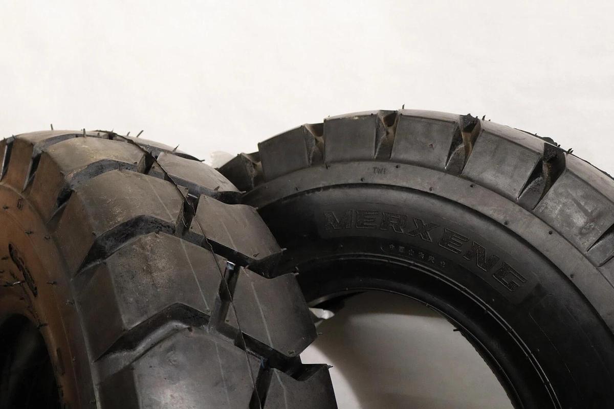 (NEW - PAIR) MERXENG 7.00-12 ( Tire + Tube) Forklift Replacement Tire