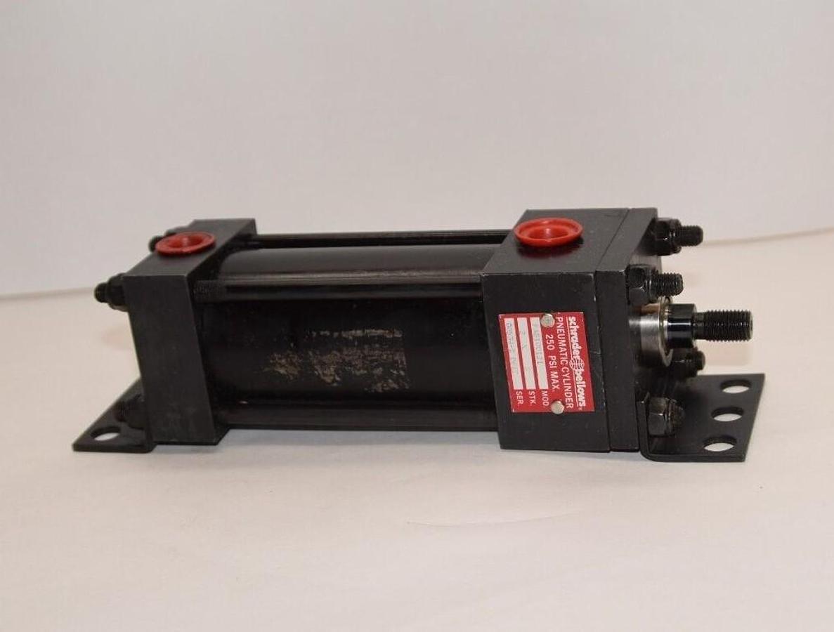 (NEW) SCHRADER BELLOWS FAB100121 2x3 Stroke 2" Bore 3" Stroke Pneumatic Cylinder