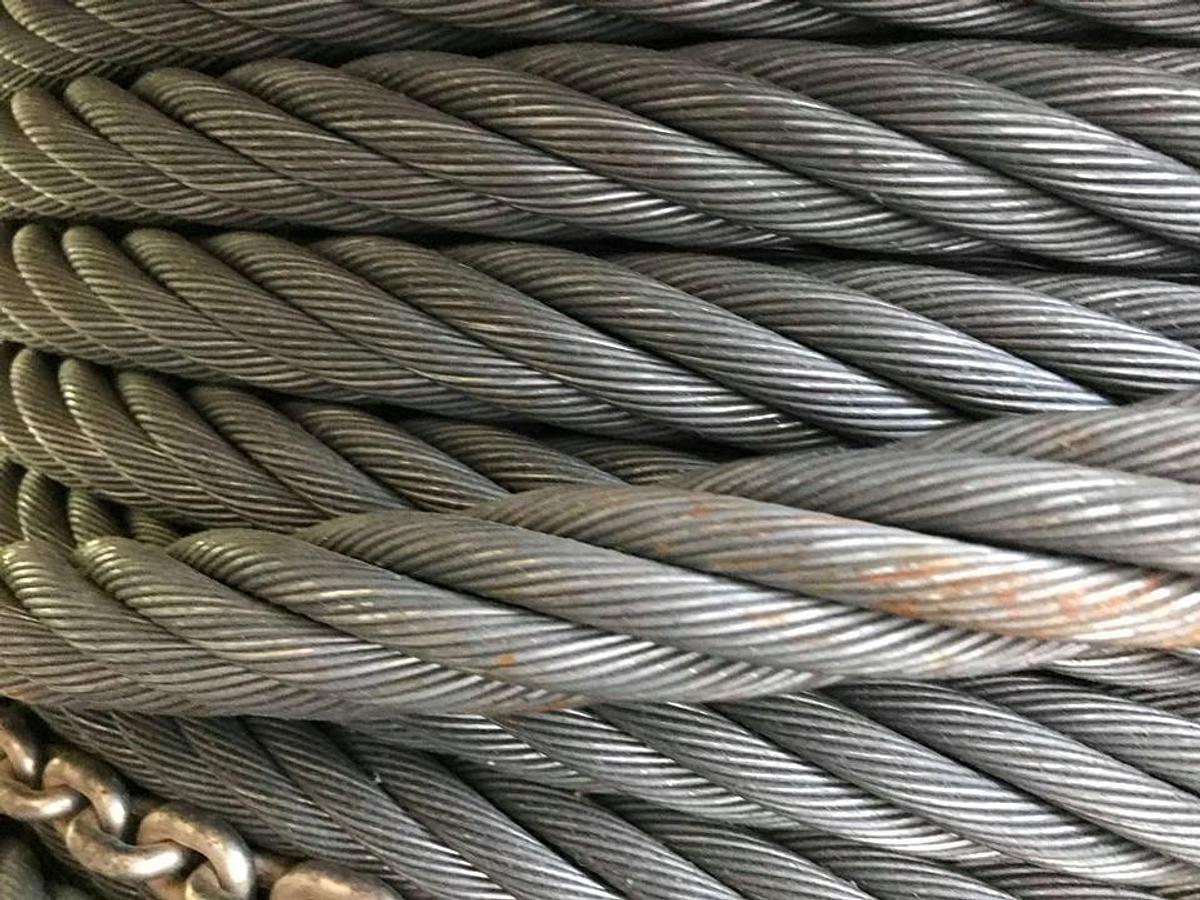 Large Spool 1-3/16” Steel Wire Rope Cable, weight 1,600lbs  OSD 1 3/16”, 1" 3/16