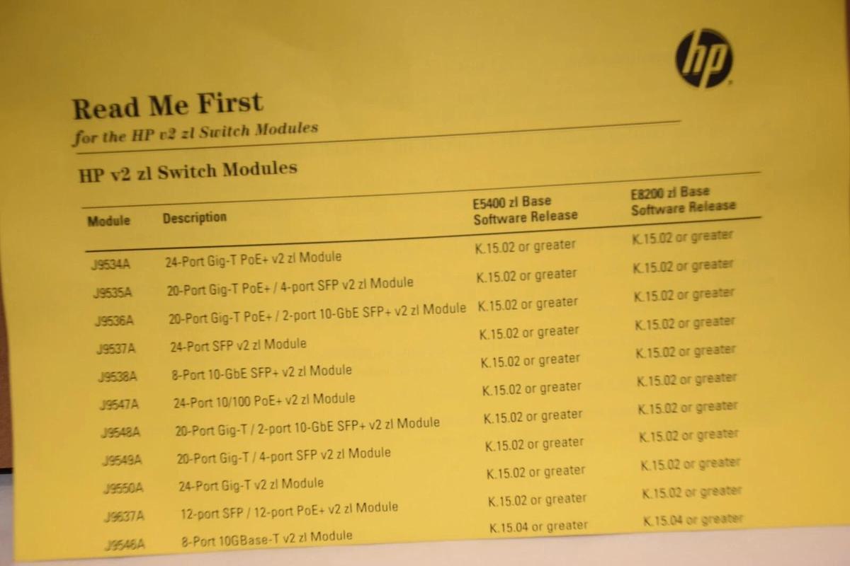 (NEW) HP J9637A 12-Port Gig-T Module