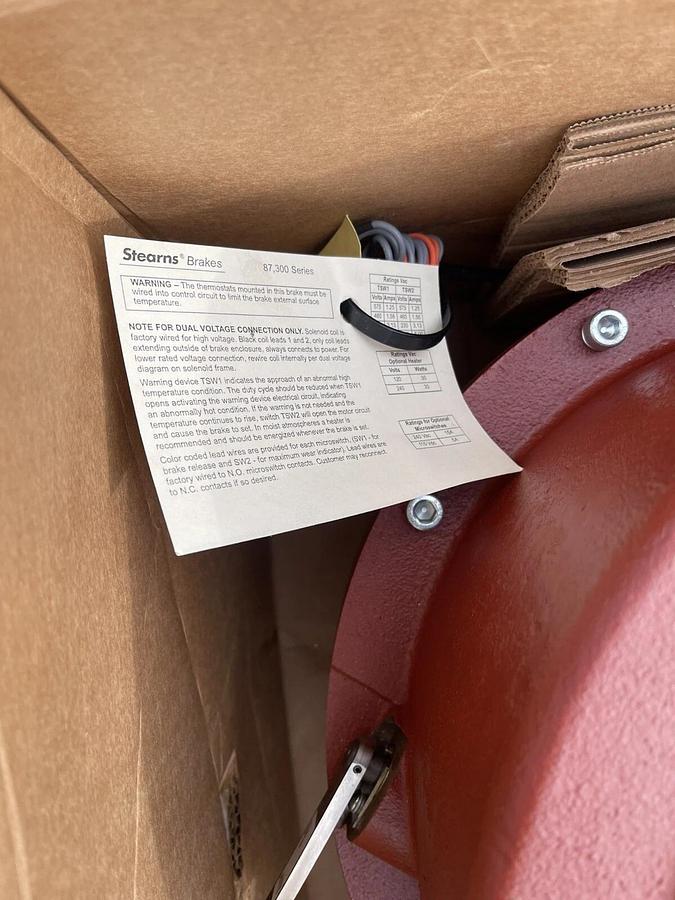 Used (New) STEARNS 1-082-315-00-FQB Motor Brake 10535997, 108231500FQB Brake Assembly