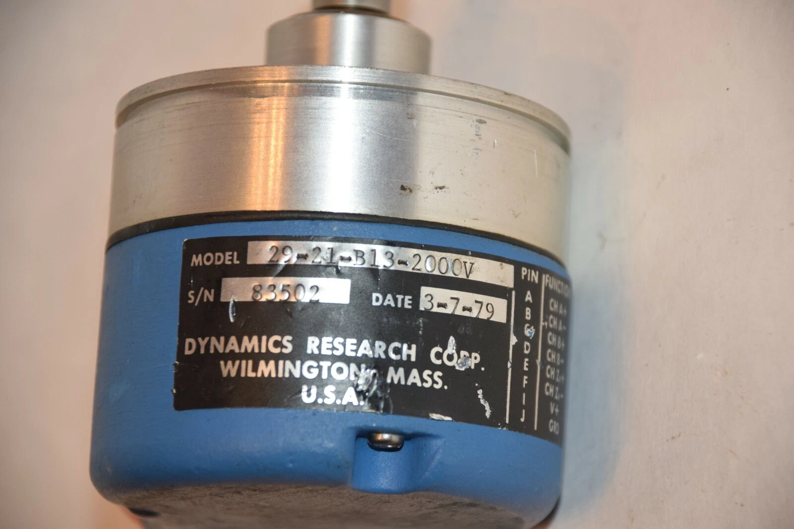 DYNAMICS RESEARCH ENCODER 29-21-B13-2000V (NEW)