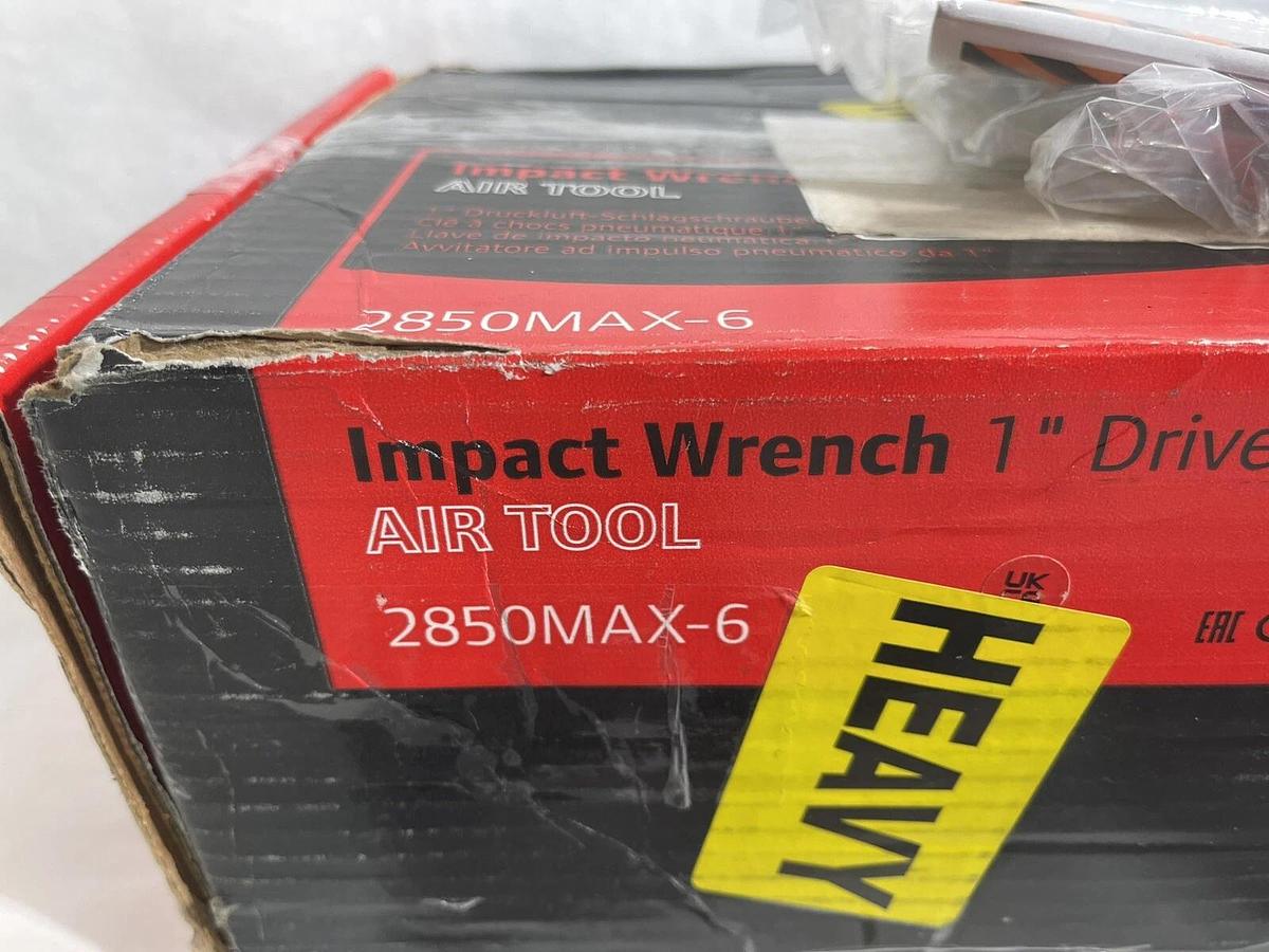 Used INGERSOLL RAND 2850MAX-6  1in Drive D-Handle Air Impact 2100 Ft./Lbs. Torque 6" 663023139647