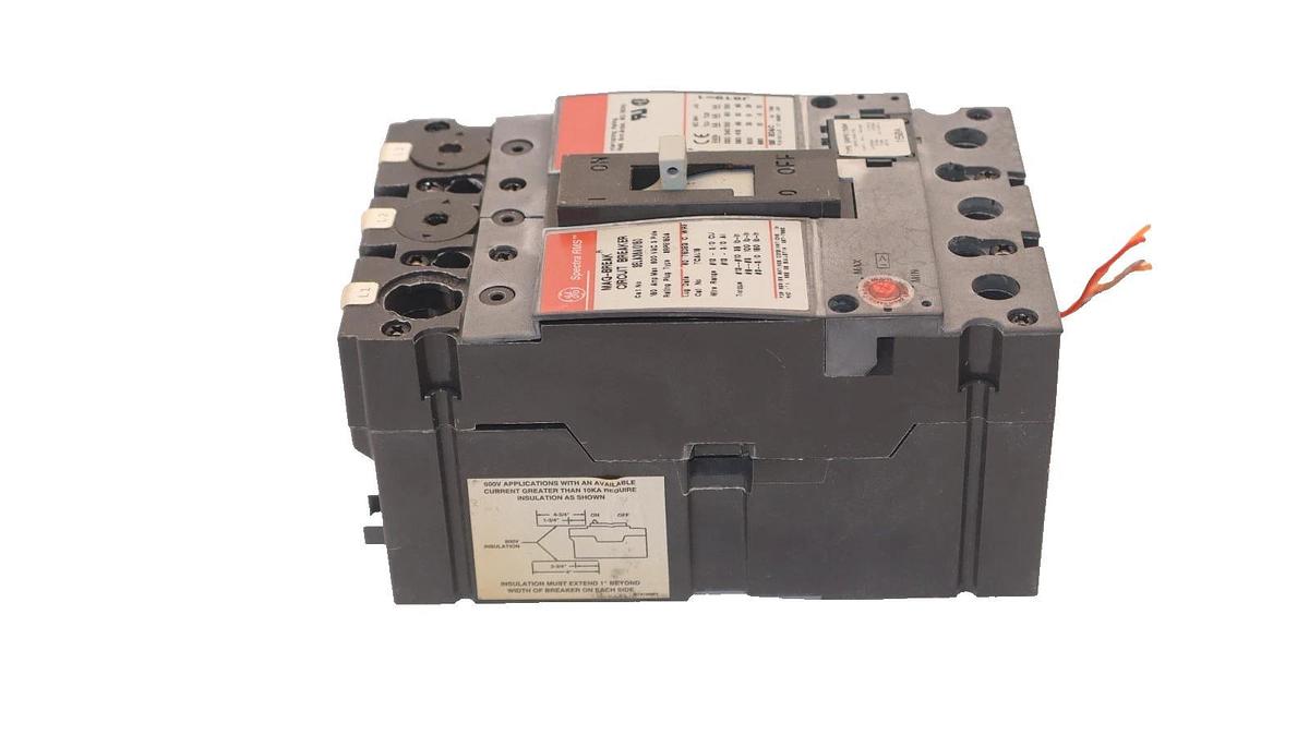 Used GE GENERAL ELECTRIC SELA36AI0150 150A 150 A Breaker SRPE150A Shunt SAUXPAB2 Aux