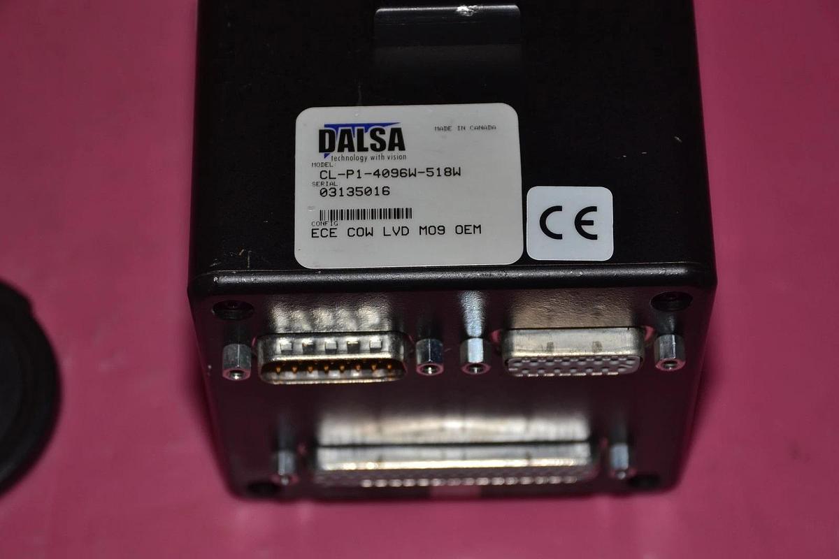 Used DALSA Digital CCD Line Scan Camera CL-P1-4096W-518W w/ NIKON ANDV5314 577.5NM