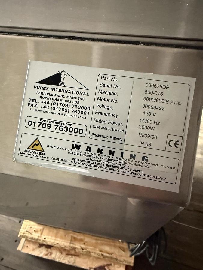 Used Epilog Laser 9000/800iE 2 Tier Exhaust System 080625DE engraver plasma welding