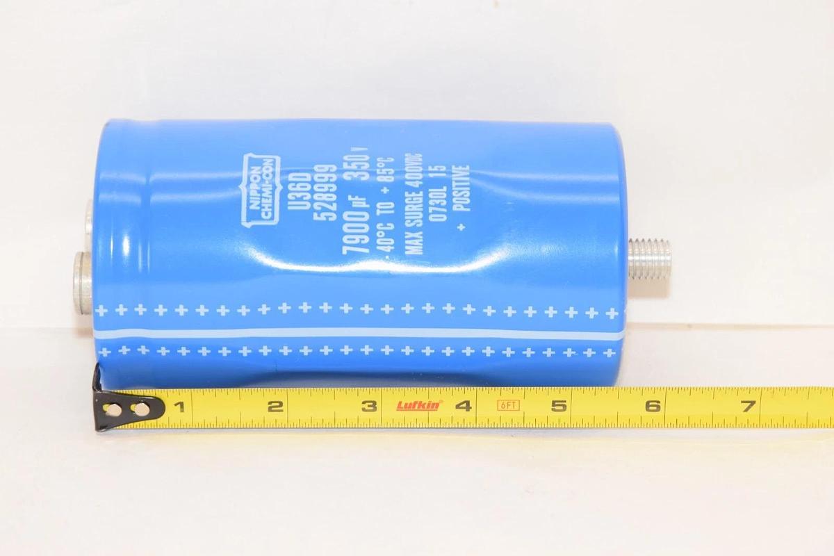 (NEW) NIPPON CHEMI-CON U36D 528999 7900uF 350Vdc Capacitor