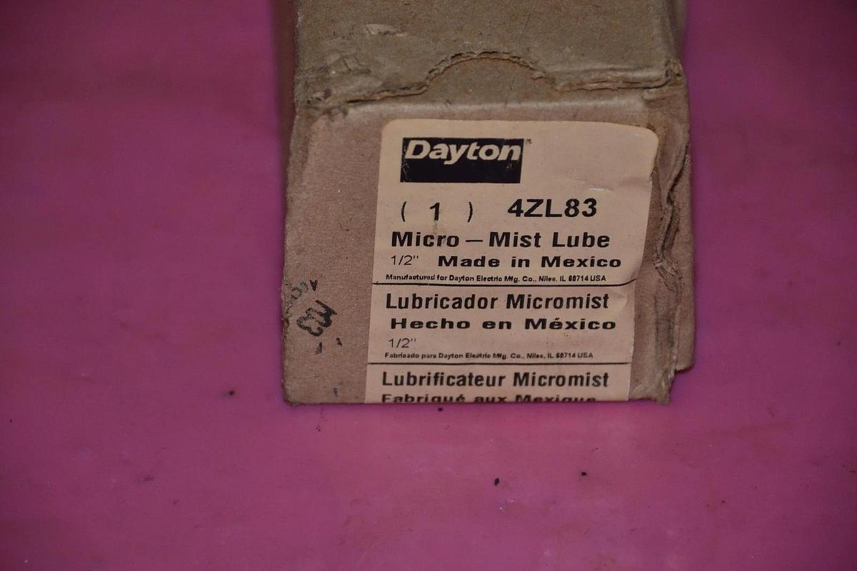 DAYTON Micro-Mist Lubricator 4ZL83 150 PSI NEW IN BOX