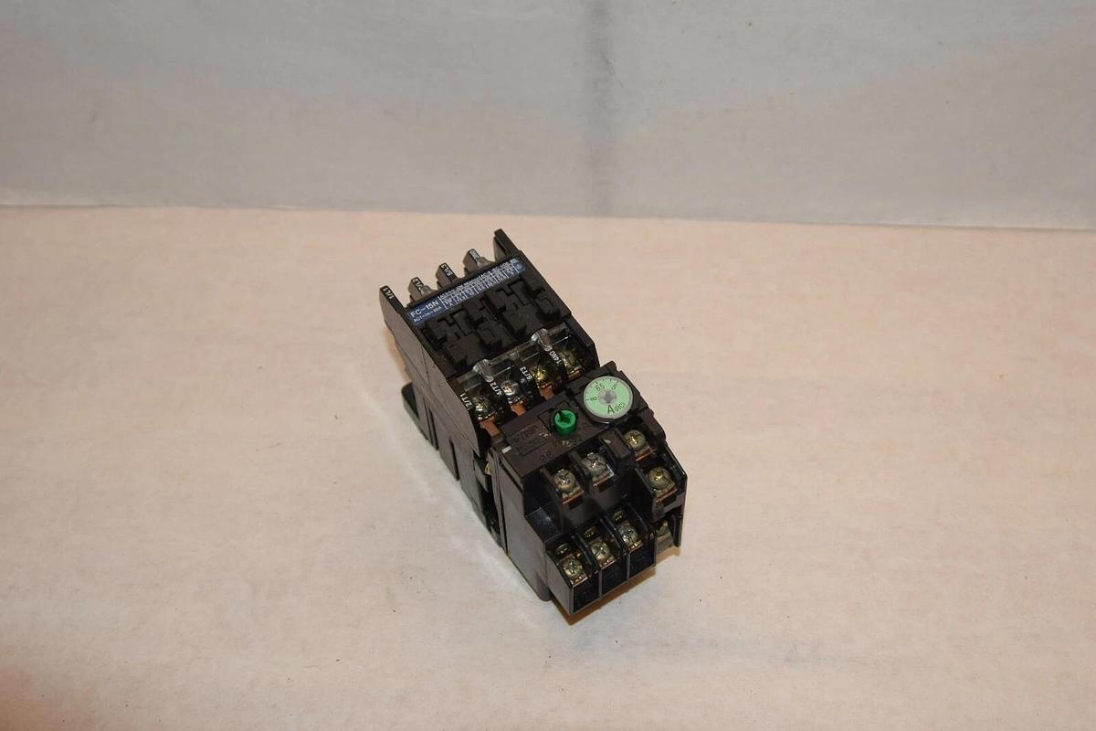 Used MATSUSHITA FC-15N STARTER WITH FT-15N RELAY 5A-8A 100-110V AC 50/60Hz COIL