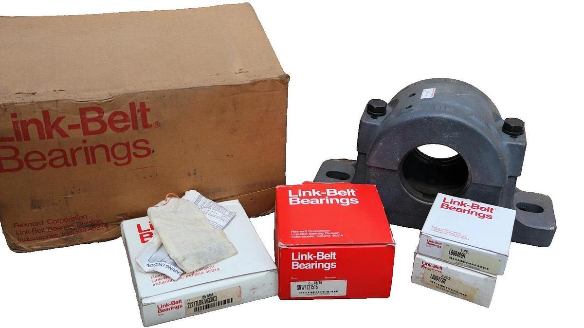 Link-Belt Link Belt Pillow Block Housing Assembly Bearing 2-15/16" PLB6847RC NOS