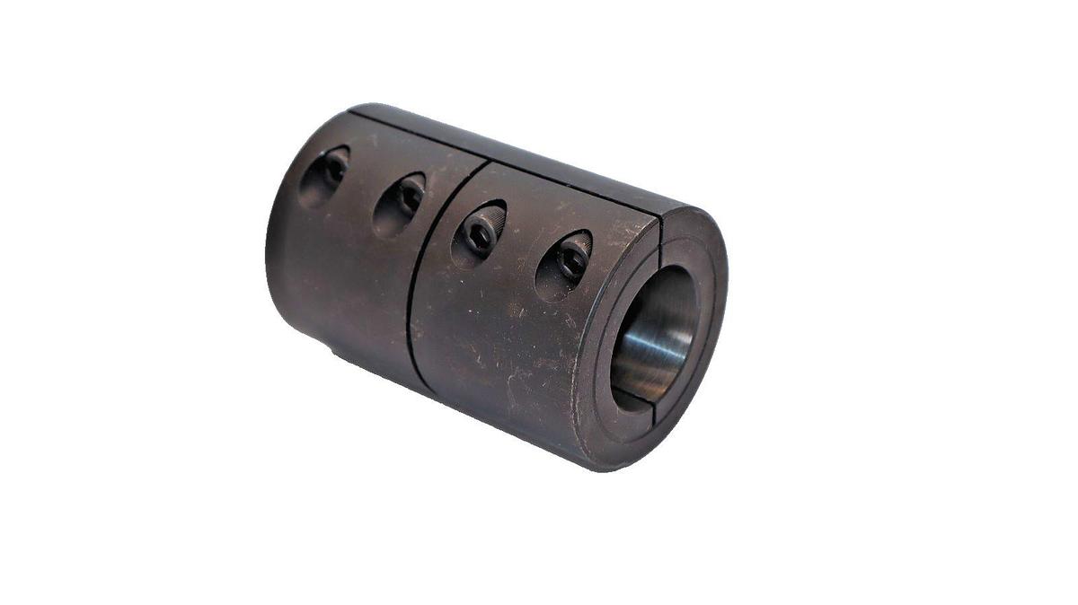 Coupling 3 1/2"x2 1/4"x2 1/4" Clamp Type Adjustable Motor Shaft Coupling (New)