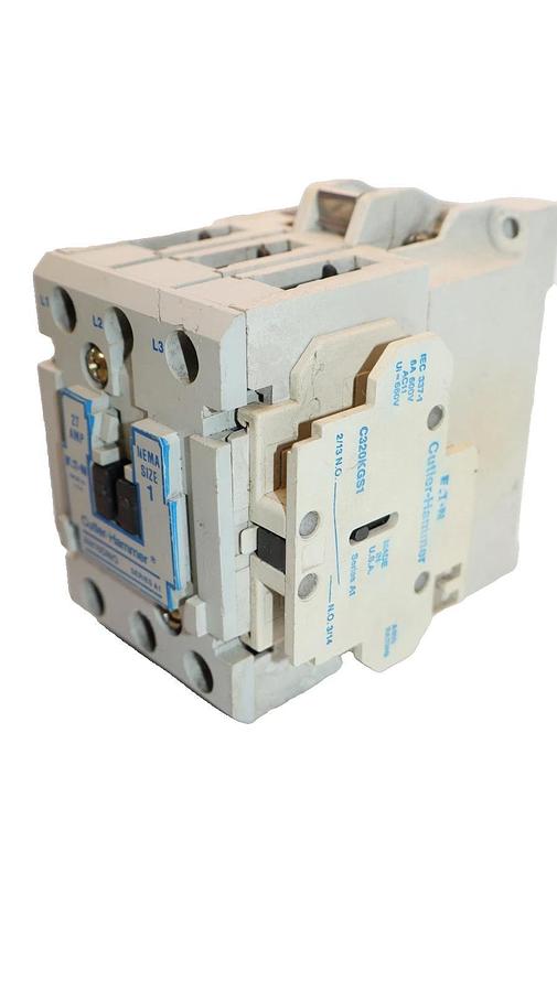 Cutler-Hammer Eaton Contactor AN16DN0 Size Sz 1 600V 27A 27 Amp 120v coil 3P USA