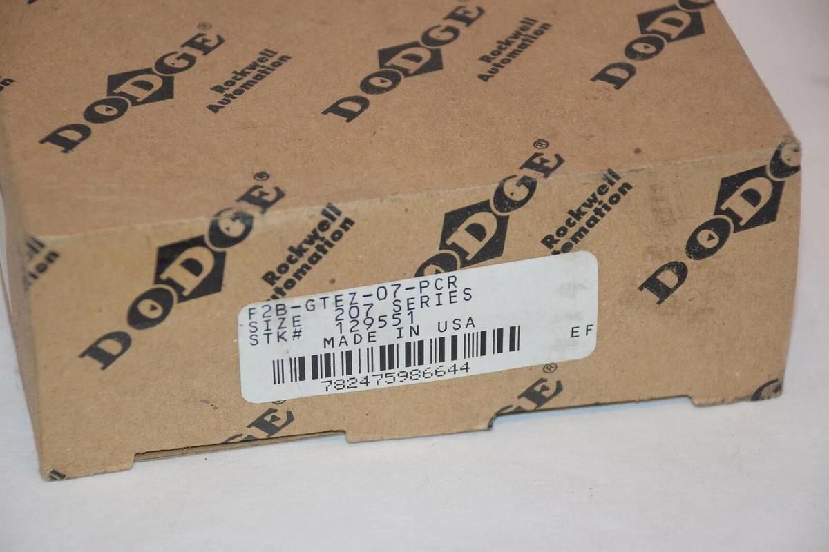 NEW DODGE F2B-GTEZ-07-PCR 129551 20-34-699 207 SERIES 2 BOLT FLANGE