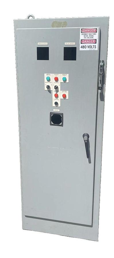 Used SCE-72XM2818 ENCLOSURE CABINET, Square D 30A disconnect switch 72"x 28"x 18"