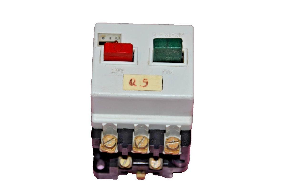 Used SIEMENS STARTER 3VE1010-2L 3VE1010 2L 3VE10102L 6.3-10 A AMP 380 V