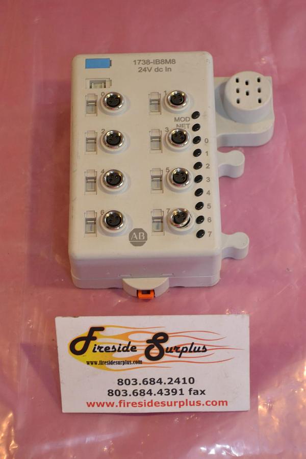 Used ALLEN BRADLEY INPUT MODULE 1738-IB8M8 1738 IB8M8 1738IB8M8 24V 24 V DC