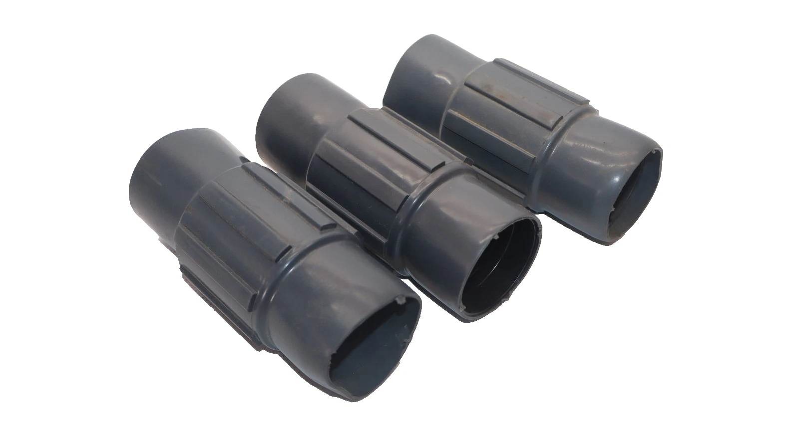 (NEW 3) ROBROY 1-1/2" PVC Coated Conduit Body Straight Fitting Coupling Red