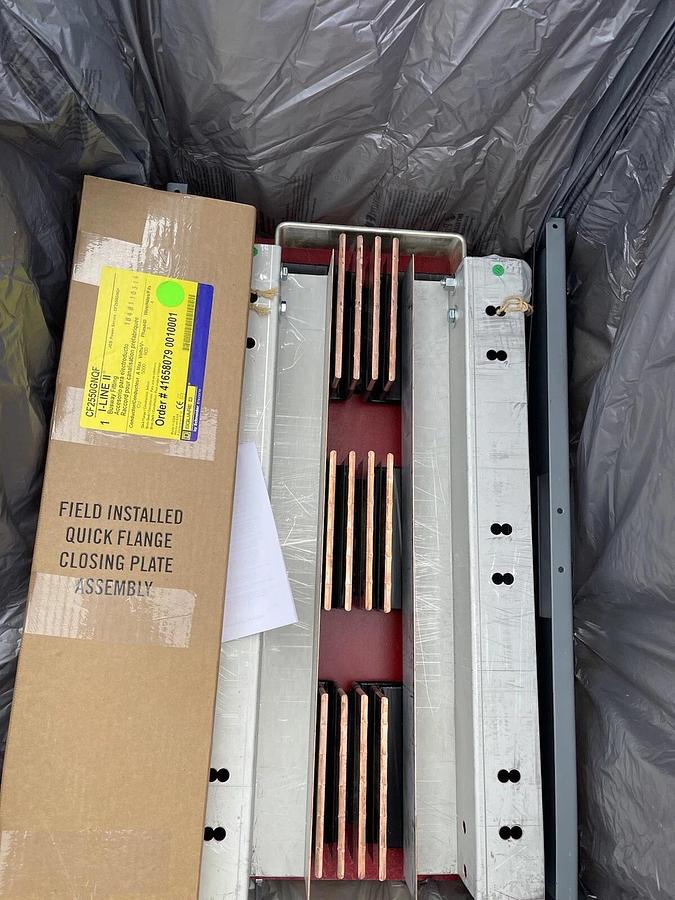 Square D 5000A 4 wire busway fitting  I-Line II CF2550GNQF 600v, 3p4W