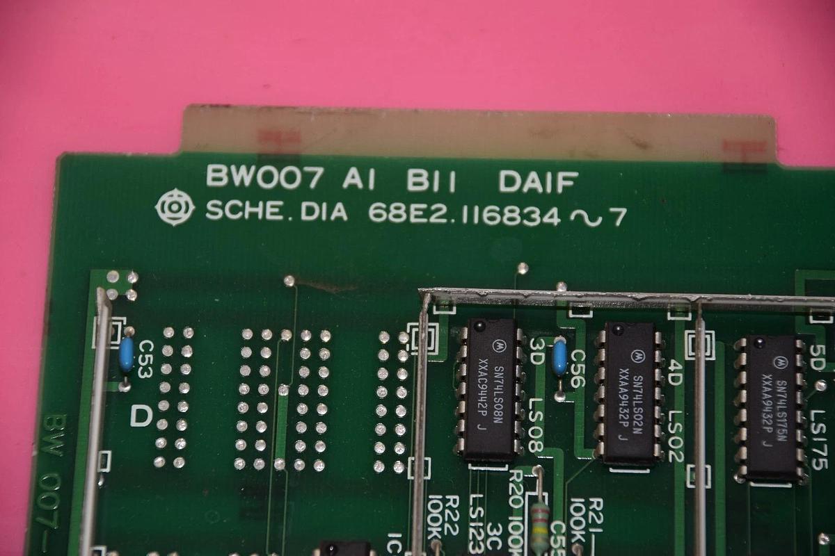 Used HITACHI BW007-A1 N-A/0 DAIF 68E2.116824 D31182-088 CIRCUIT BOARD