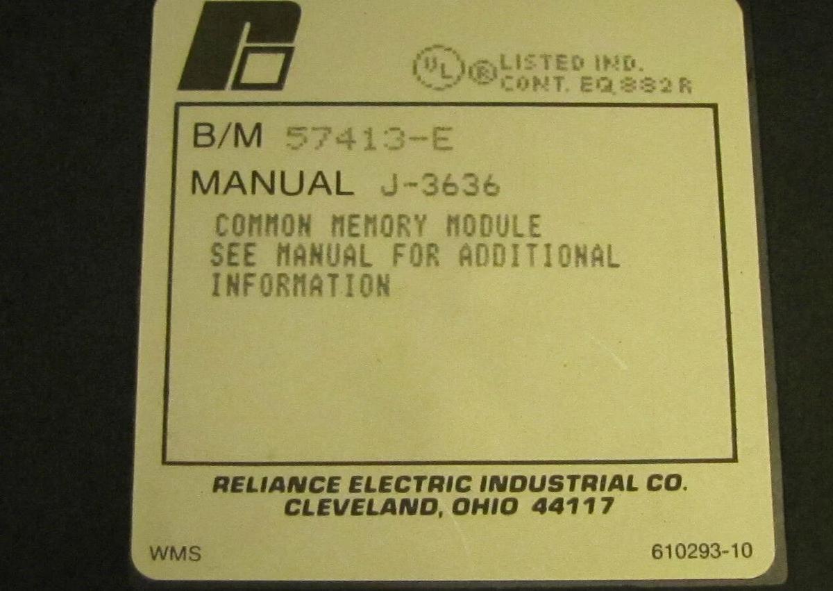 Used RELIANCE COMMUNICATIONS MEMORY MODULE 57413 57413-E 57413E