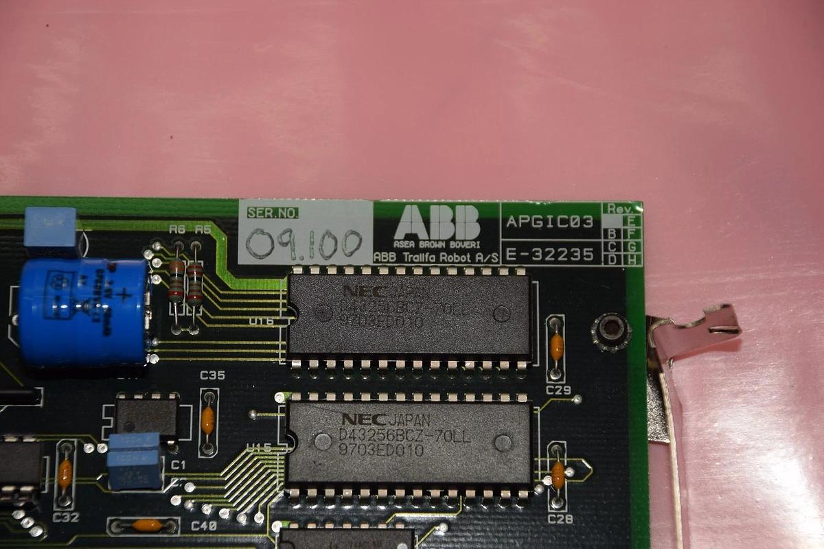 Used ABB APGIC03 General Interface Board E-32235 , Trallfa Robot A/S
