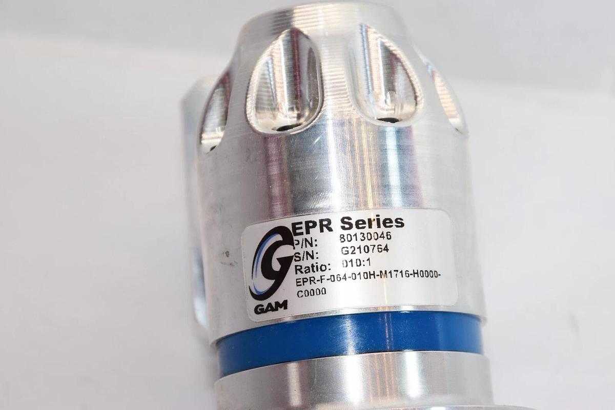 Used GAM EPR Rt Angle Gear Reducer 10:1 80130046 EPR-F-064-010H-M1716-H0000-C0000