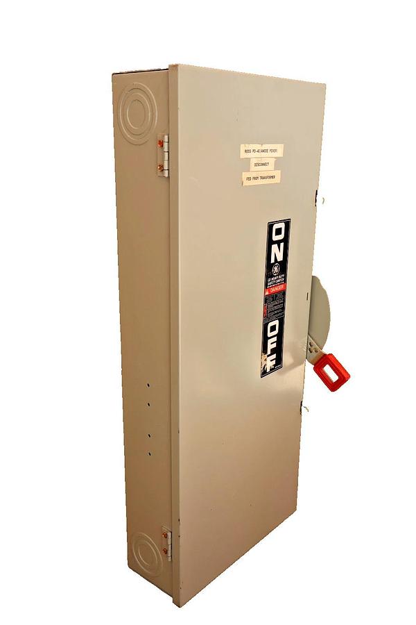 Used GE Heavy Duty Fusible Safety Switch Mod 10 TH3364 200A 200 Amp 600vac 150hp