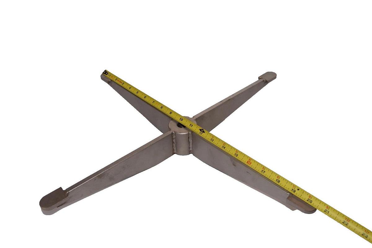 Tank Mixer Blade Attachment Stainless Steel SS 20-1/2" 1" Bore 3/4" Thread NEW