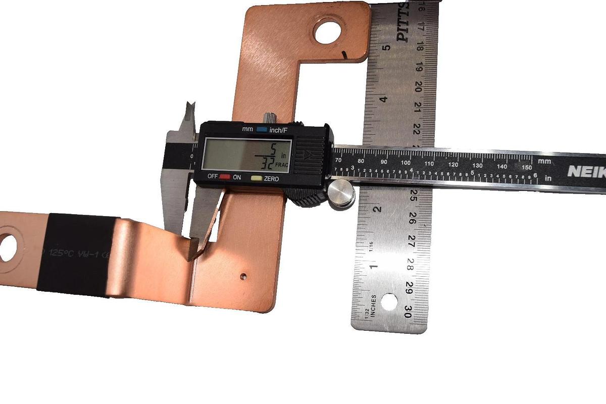 Used Buss Bar 5-3/4" x 5" x 5/32" Copper