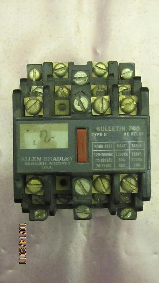 Used Allen Bradley Overload Relay 700-NA40 700 NA40 700NA40 120V