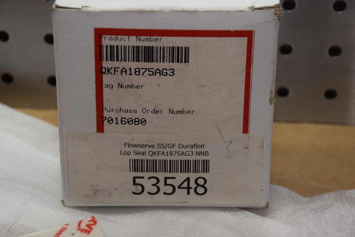 FLOWSERVE QKFA1875AG3 SS/GF DURAFLON LOP SEAL NEW