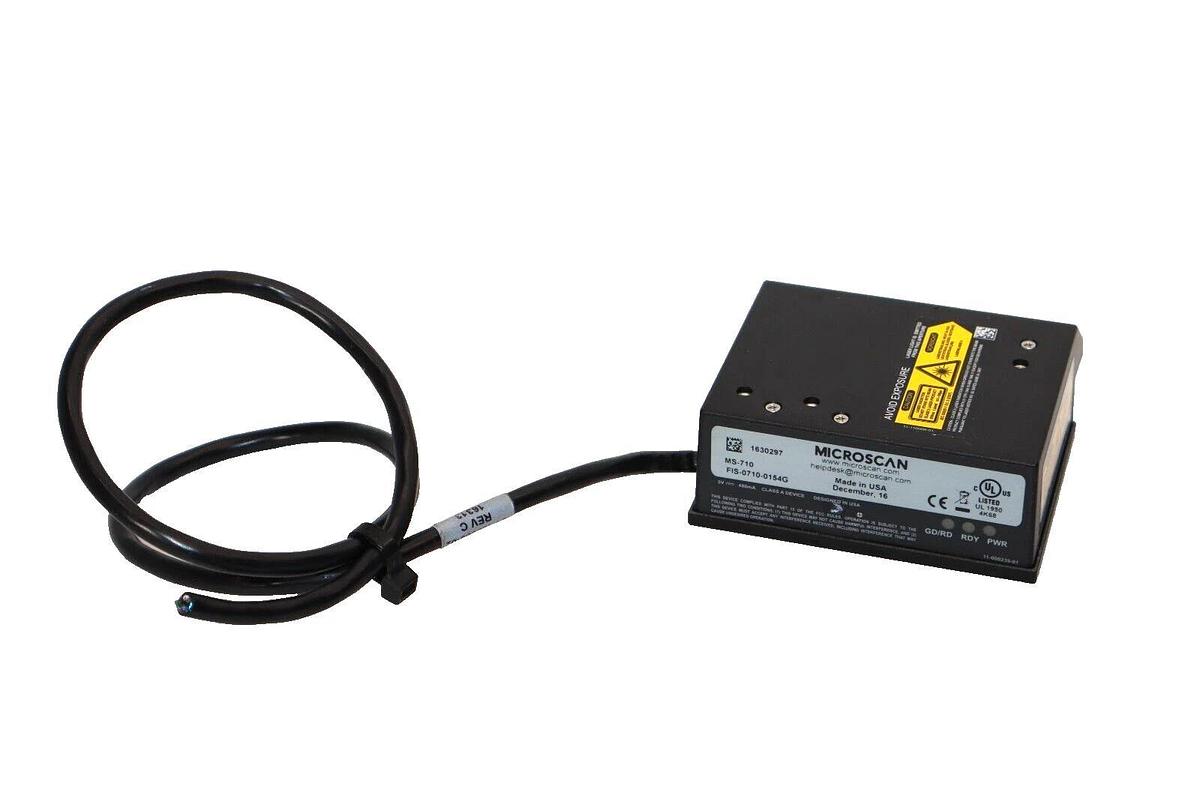 Used MICROSCAN FIS-0710-0154G MS-710 , 10811098 Rev A Laser Barcode Scanner