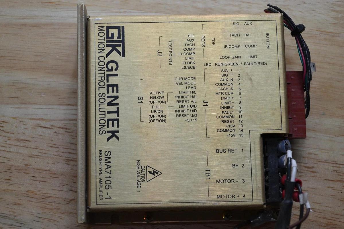 Used Glentek SMA7105-1 Brushtype Amplifier SMA7105-018-004B-1 SMA7105 3491123-3