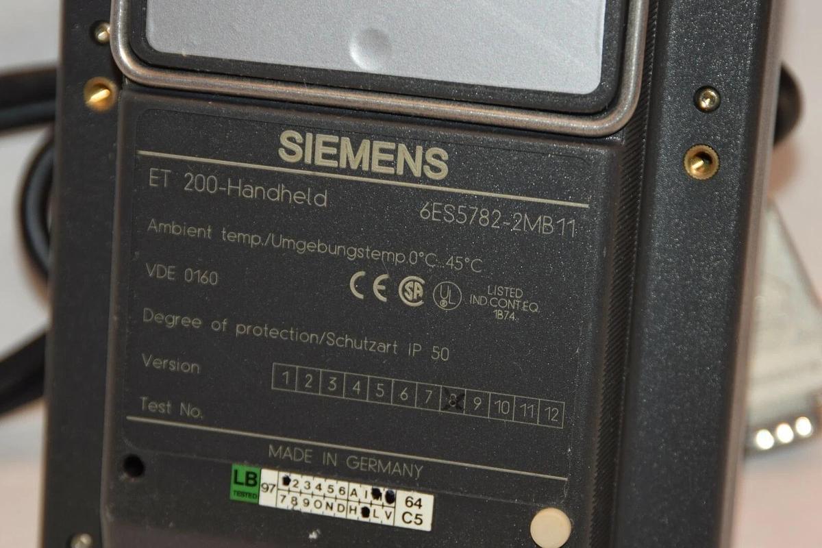 (NEW) SIEMENS ET200-HANDHELD 6ES5782-2MB11 Ver. 8 Handheld ET 200 Programmer
